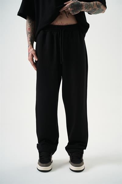 Erkek Basic Baggy Eşofman Altı Siyah