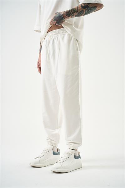 Erkek Basic Jogger Eşofman Altı Ekru