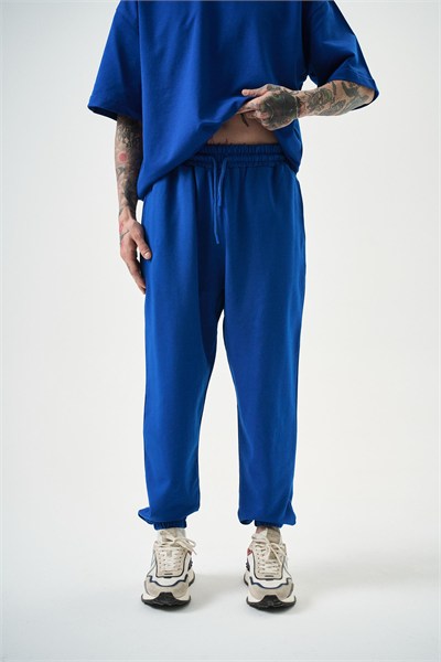 Erkek Basic Jogger Eşofman Altı Saks