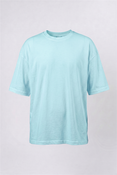 Erkek Basic Oversize T-Shirt Bebe Mavi