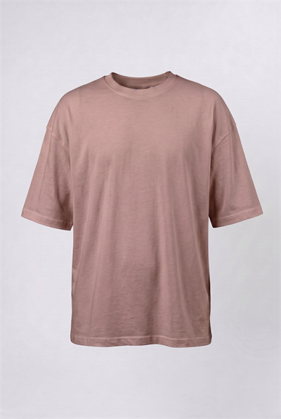 Erkek Basic Oversize T-Shirt Kahve