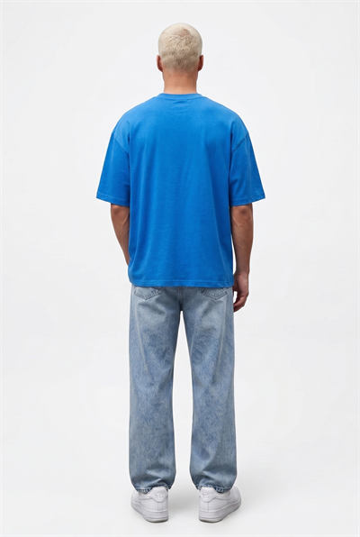 Erkek Basic Oversize T-Shirt Saks