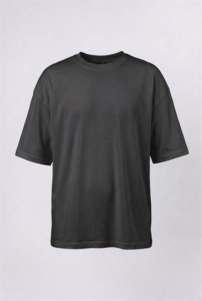 Erkek Basic Oversize T-Shirt Siyah