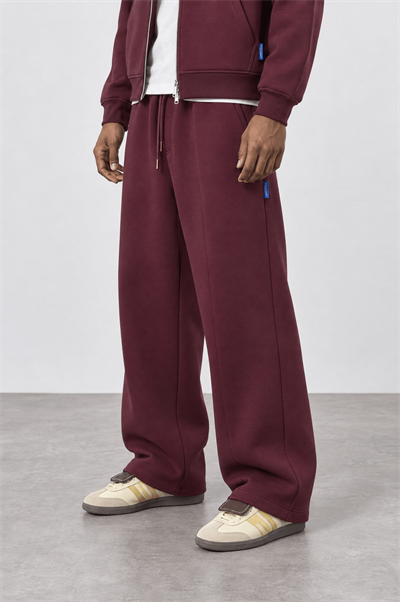 Erkek Basic Panda Baggy Eşofman Altı Bordo
