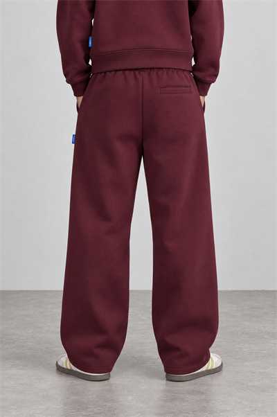 Erkek Basic Panda Baggy Eşofman Altı Bordo