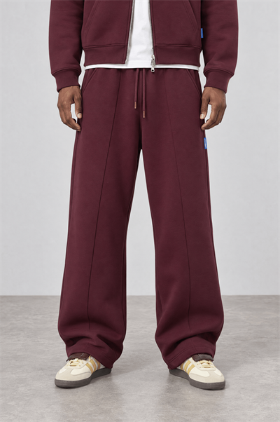 Erkek Basic Panda Baggy Eşofman Altı Bordo