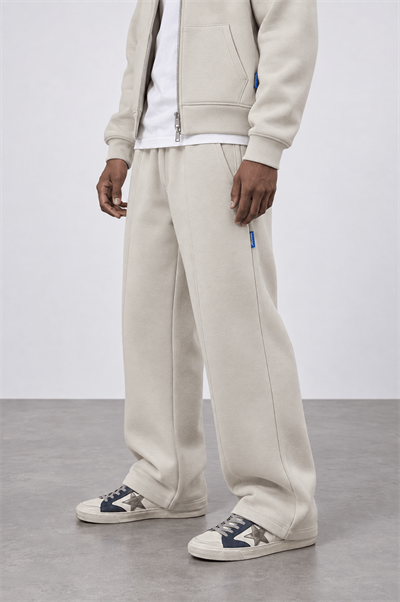 Erkek Basic Panda Baggy Eşofman Altı Bej