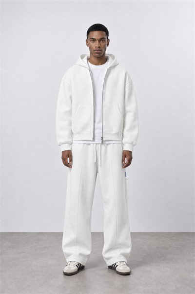 Erkek Basic Panda Baggy Eşofman Altı Ekru