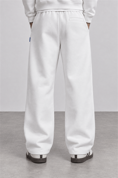Erkek Basic Panda Baggy Eşofman Altı Ekru