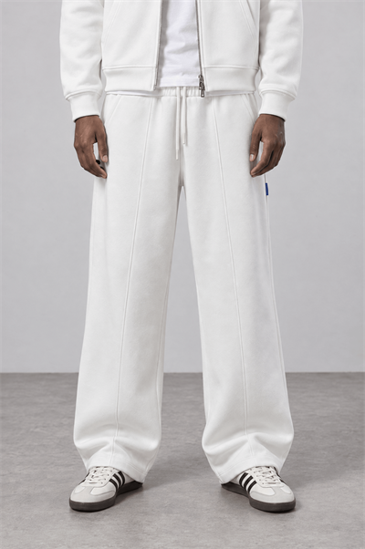 Erkek Basic Panda Baggy Eşofman Altı Ekru