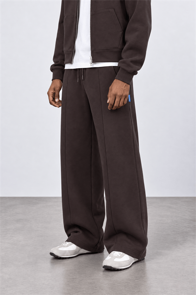 Erkek Basic Panda Baggy Eşofman Altı Kahve