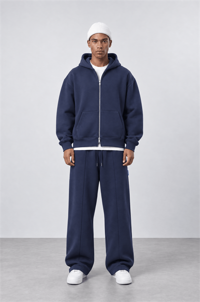 Erkek Basic Panda Baggy Eşofman Altı Lacivert
