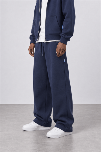 Erkek Basic Panda Baggy Eşofman Altı Lacivert