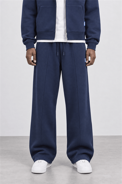 Erkek Basic Panda Baggy Eşofman Altı Lacivert