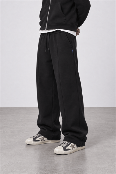 Erkek Basic Panda Baggy Eşofman Altı Siyah