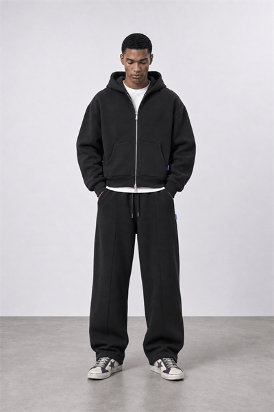 Erkek Basic Panda Baggy Eşofman Altı Siyah