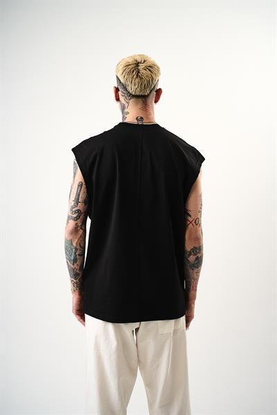 Erkek Basic Tank Top Atlet Siyah