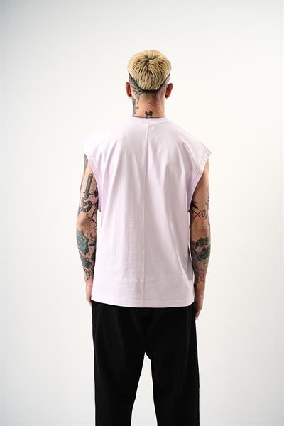 Erkek Basic Tank Top Atlet Lila