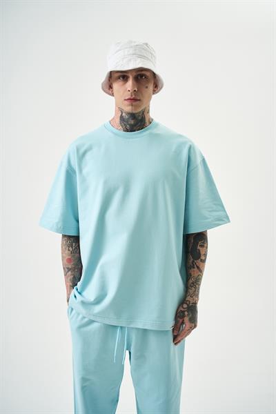 Erkek Basic T-Shirt Bebe Mavi