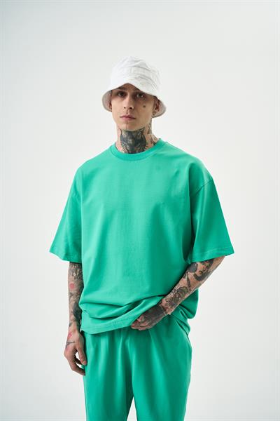 Erkek Basic T-Shirt Yeşil