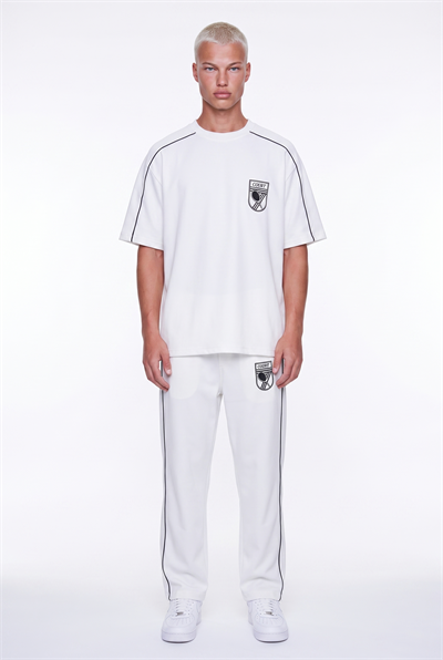Erkek Court Baskılı Regular Fit Eşofman Takımı Ekru