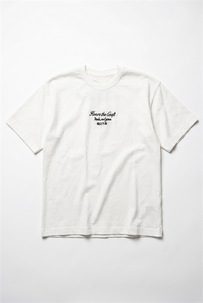 Erkek Craft Nakış Detaylı Oversize T-Shirt Ekru
