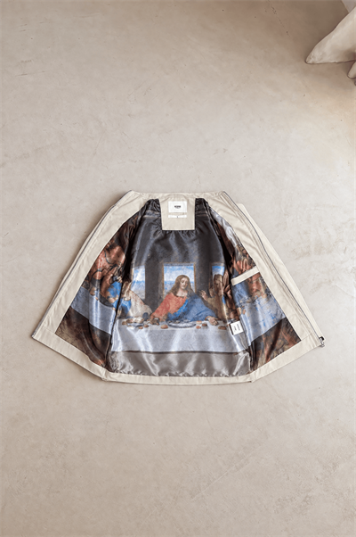Erkek Da Vinci Astar Detaylı Oversize Ceket Bej