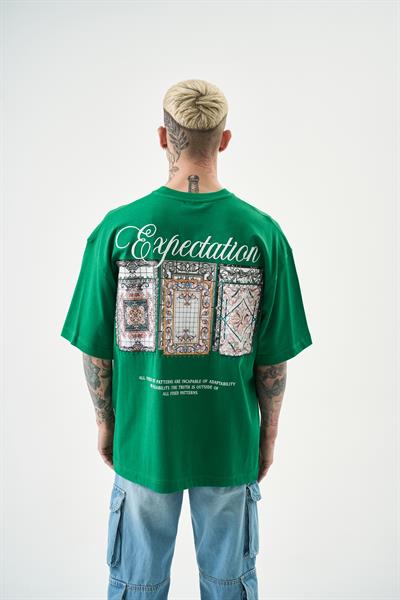 Erkek Expectation Nakışlı Oversize T-Shirt Benetton