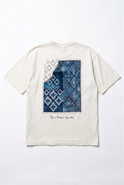 Erkek FFB Nakış Detaylı Oversize T-Shirt Ekru