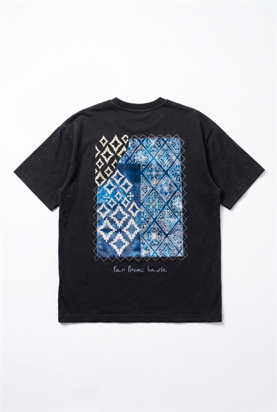 Erkek FFB Nakış Detaylı Oversize T-Shirt Siyah