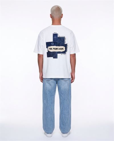 Erkek FFB Patch Oversize T-Shirt Ekru