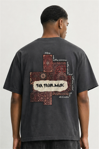 Erkek FFB Patch Oversize T-Shirt Füme