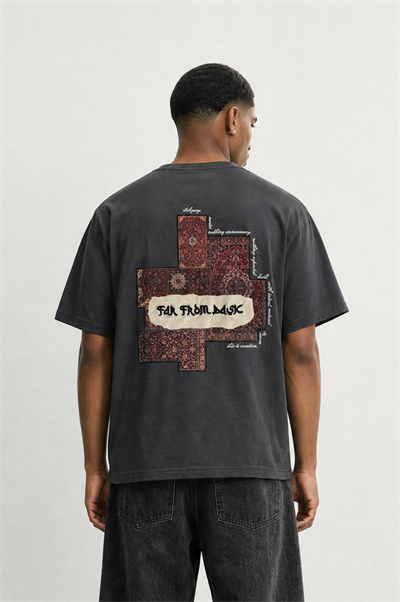 Erkek FFB Patch Oversize T-Shirt Füme