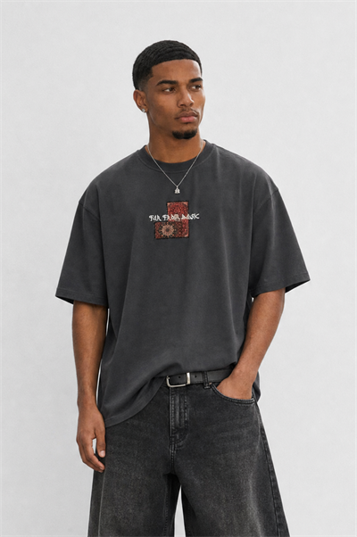 Erkek FFB Patch Oversize T-Shirt Füme