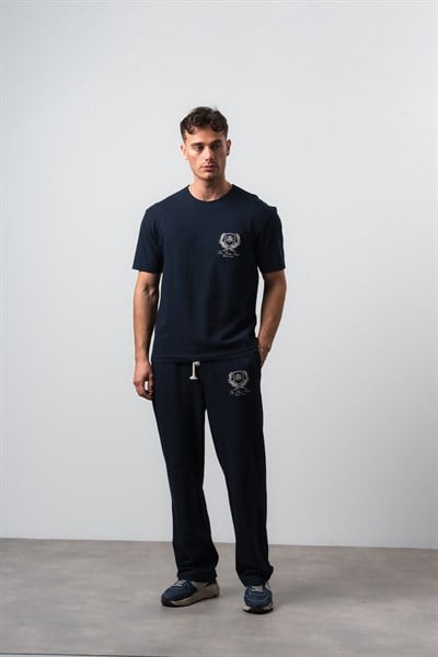 Erkek FFB Pis Dikişli T-Shirt Pantolon Takım Lacivert