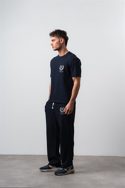 Erkek FFB Pis Dikişli T-Shirt Pantolon Takım Lacivert
