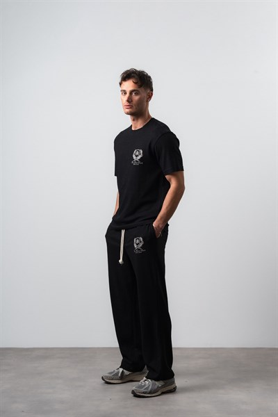 Erkek FFB Pis Dikişli T-Shirt Pantolon Takım Siyah