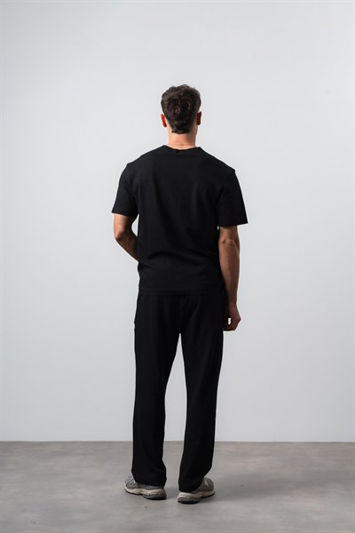 Erkek FFB Pis Dikişli T-Shirt Pantolon Takım Siyah