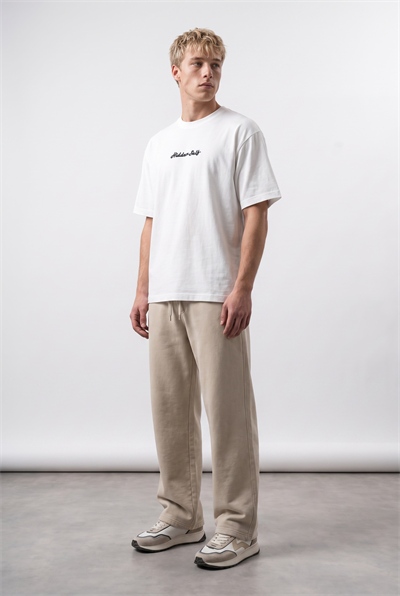 Erkek Hidden Self Baskılı Oversize T-Shirt Ekru