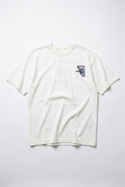 Erkek Itsbyzey Nakış Detaylı Oversize T-Shirt Ekru