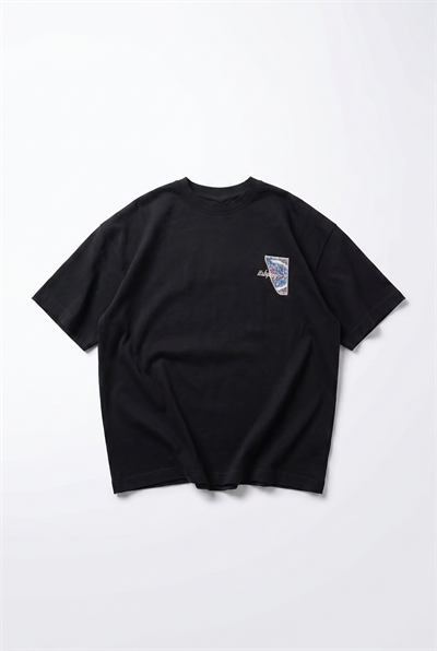 Erkek Itsbyzey Nakış Detaylı Oversize T-Shirt Siyah