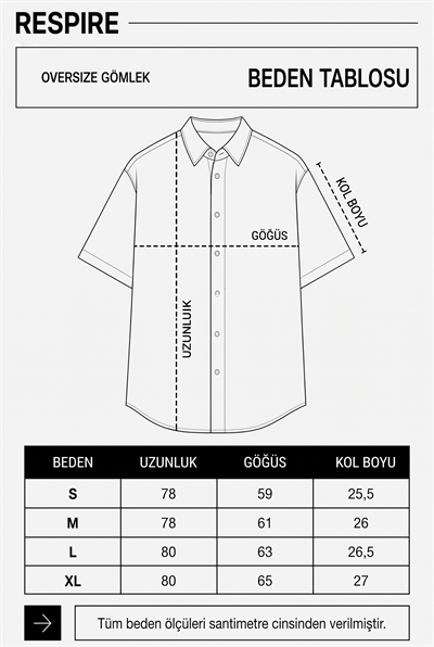 Erkek Nakış Detaylı Kısa Kollu Oversize Gömlek Lacivert