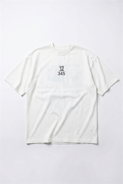 Erkek Nakışlı Oversize T-Shirt Ekru