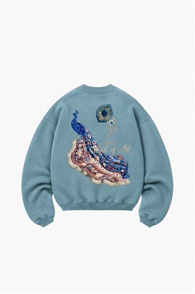 Erkek Natural Patch Detaylı Oversize Sweatshirt Prada