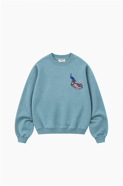 Erkek Natural Patch Detaylı Oversize Sweatshirt Prada