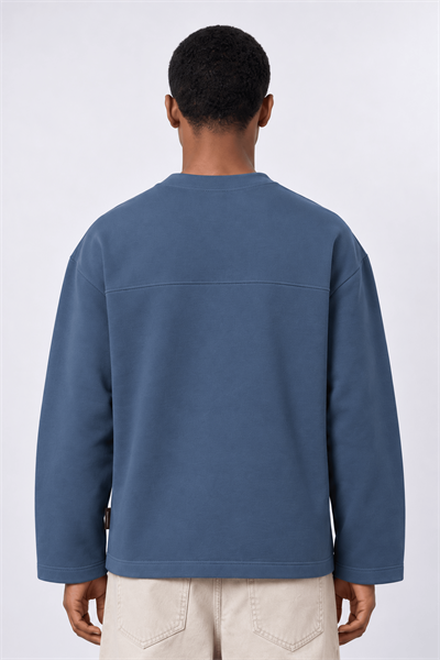 Erkek notbasicproject Oversize Long Sleeve Petrol