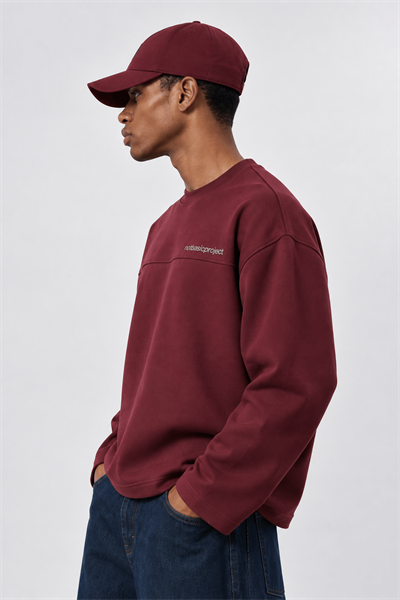 Erkek notbasicproject Oversize Long Sleeve Bordo