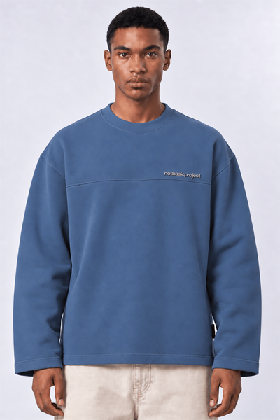 Erkek notbasicproject Oversize Long Sleeve Petrol