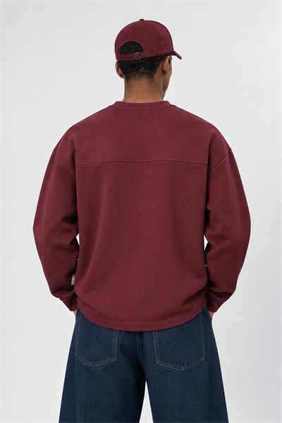 Erkek notbasicproject Oversize Long Sleeve Bordo
