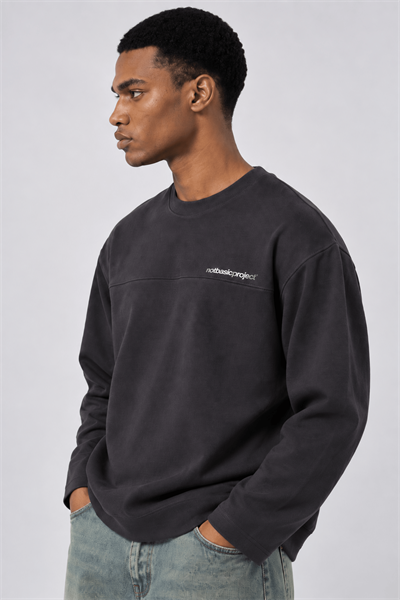 Erkek notbasicproject Oversize Long Sleeve Kahve